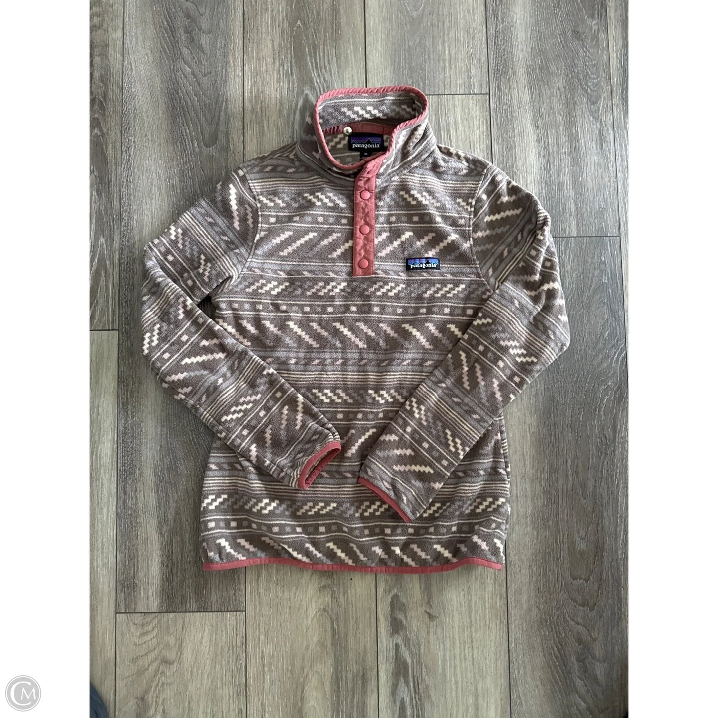 Sweatshirt Collar By Patagonia In Green, Size: Xs