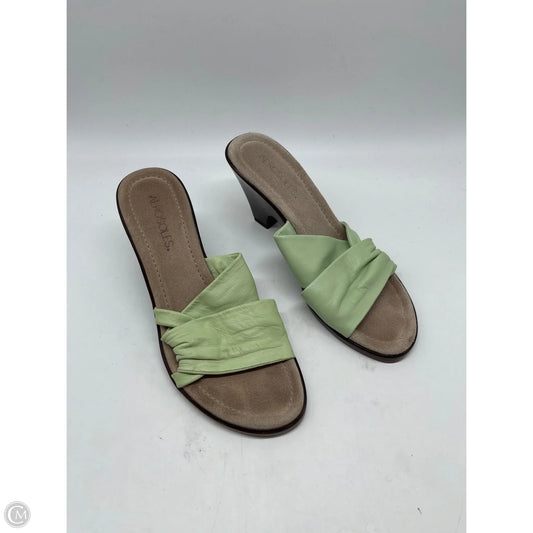 Sandals Heels Block By Aerosoles In Green, Size: 8