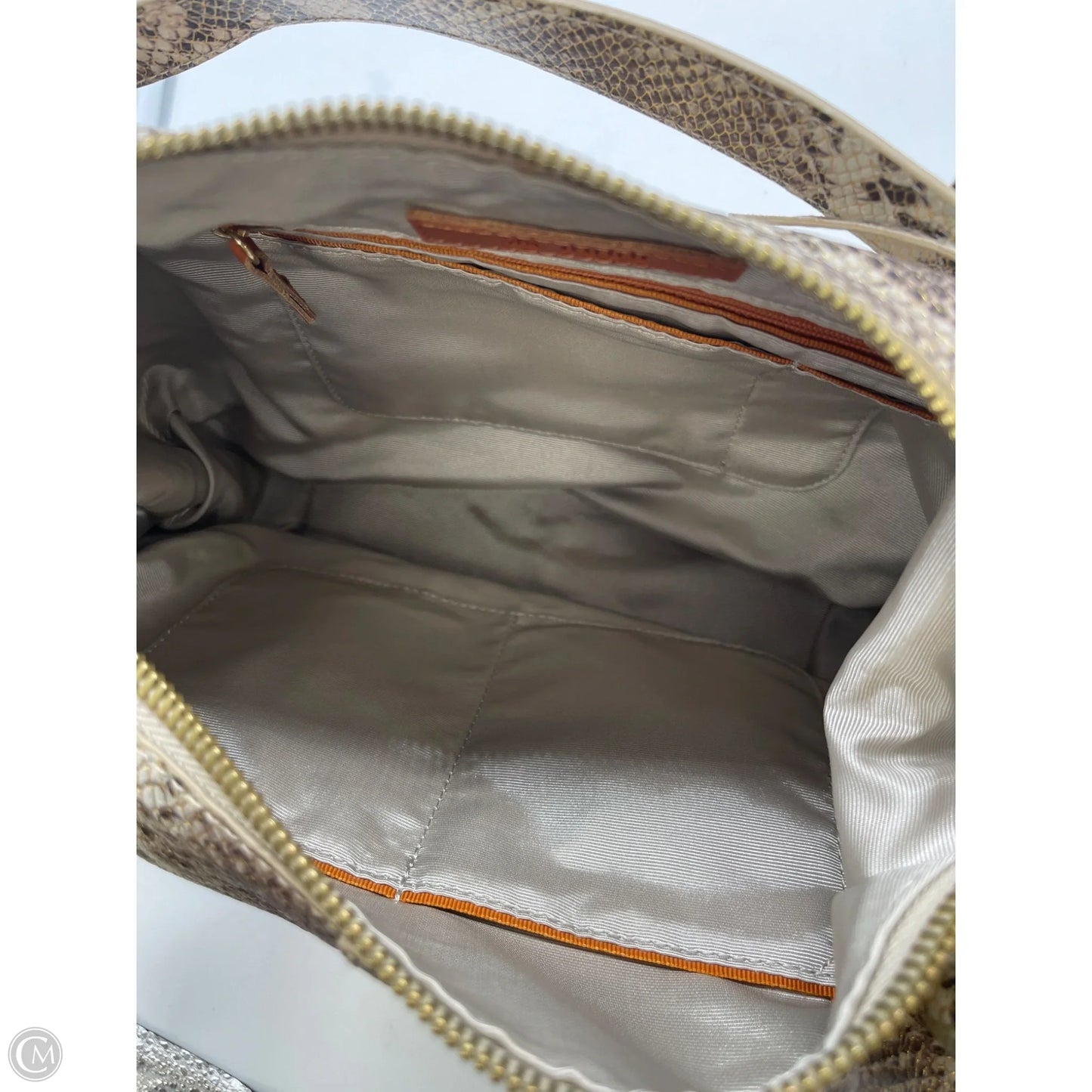 Handbag Leather By Hobo Intl, Size: Medium