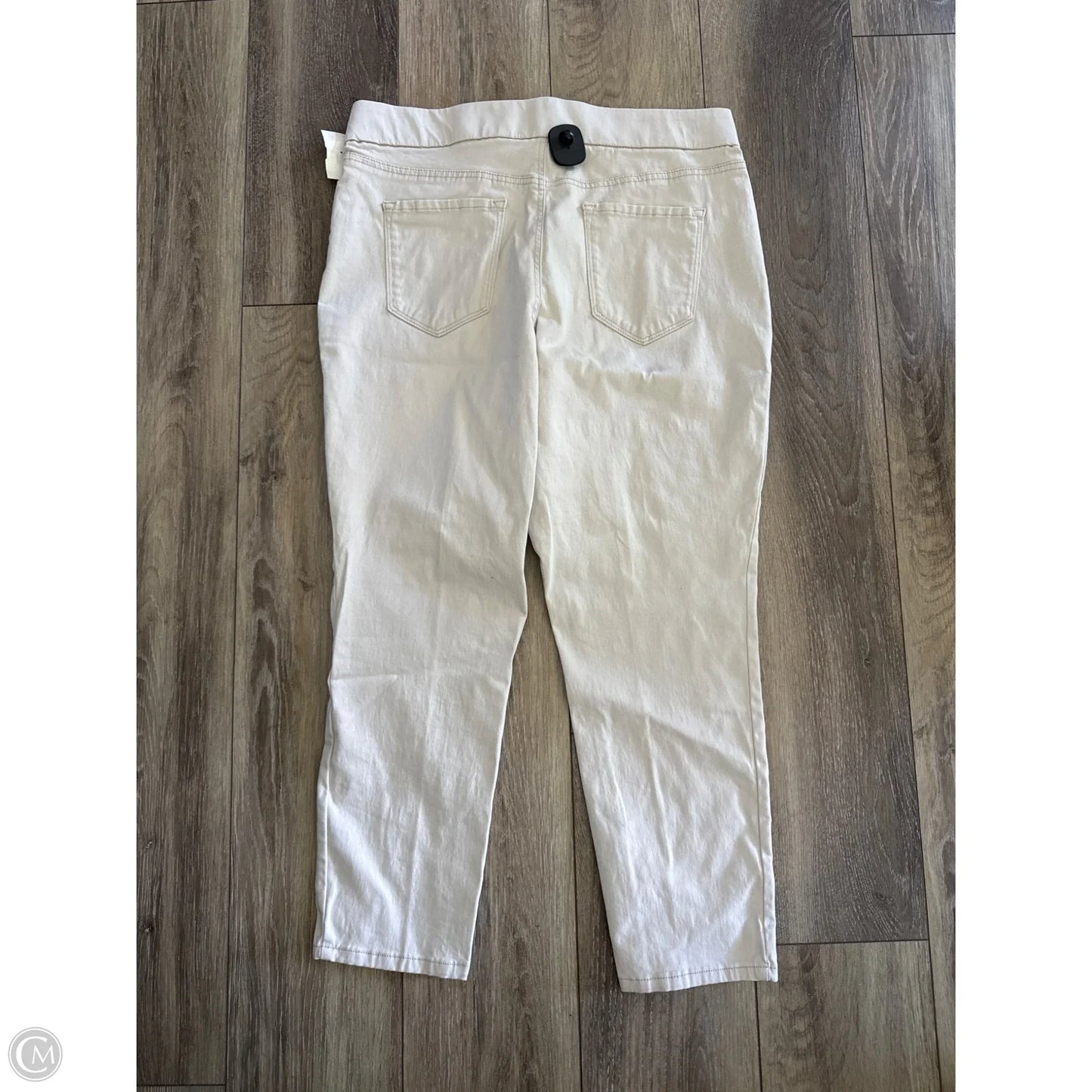Pants Cropped By Nine West In Cream, Size: 16