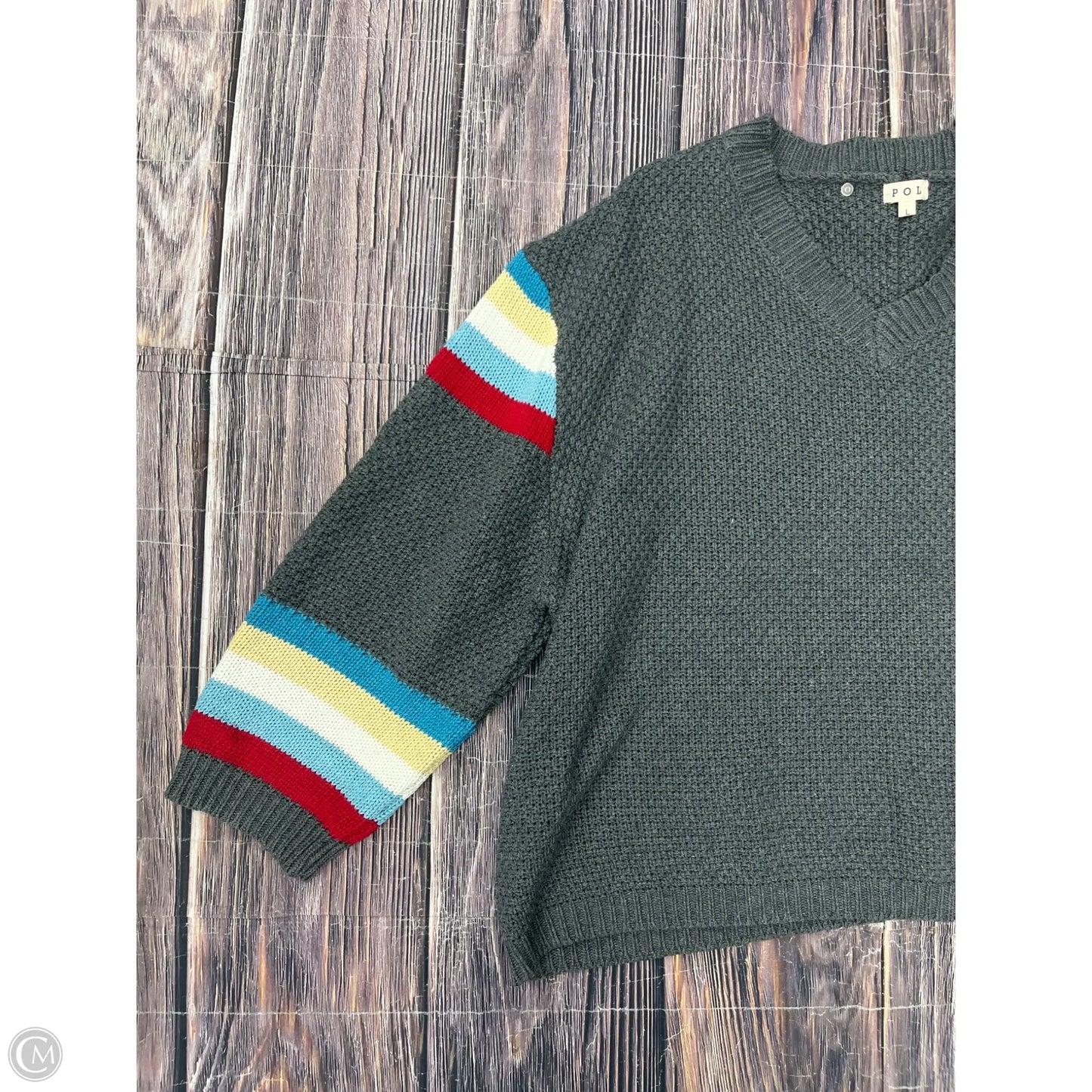 Sweater By Pol In Grey, Size: L