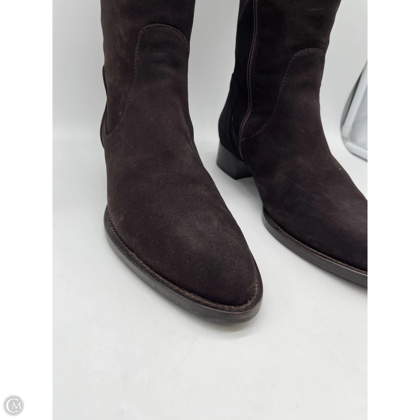 Boots Knee Flats By Aquatalia In Brown, Size: 9.5