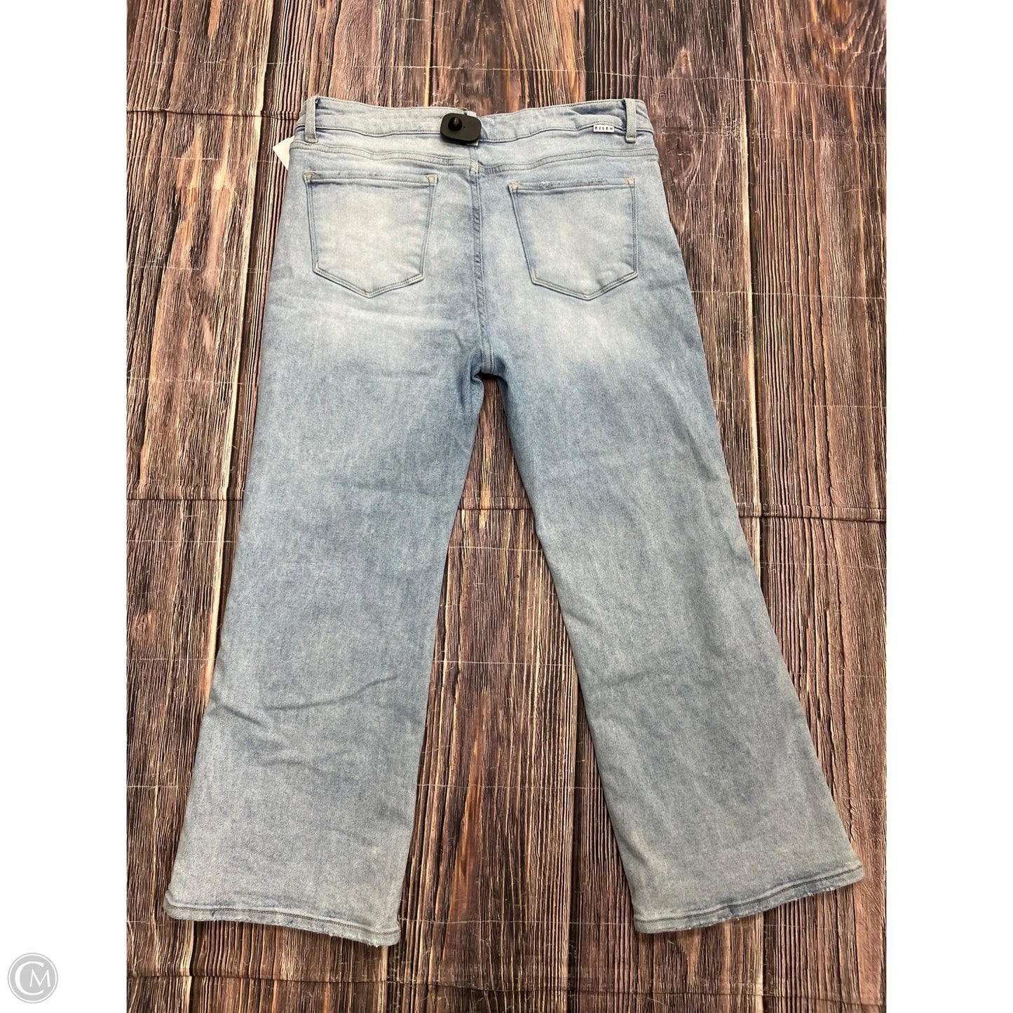 Jeans Cropped By Risen In Blue Denim, Size: 14