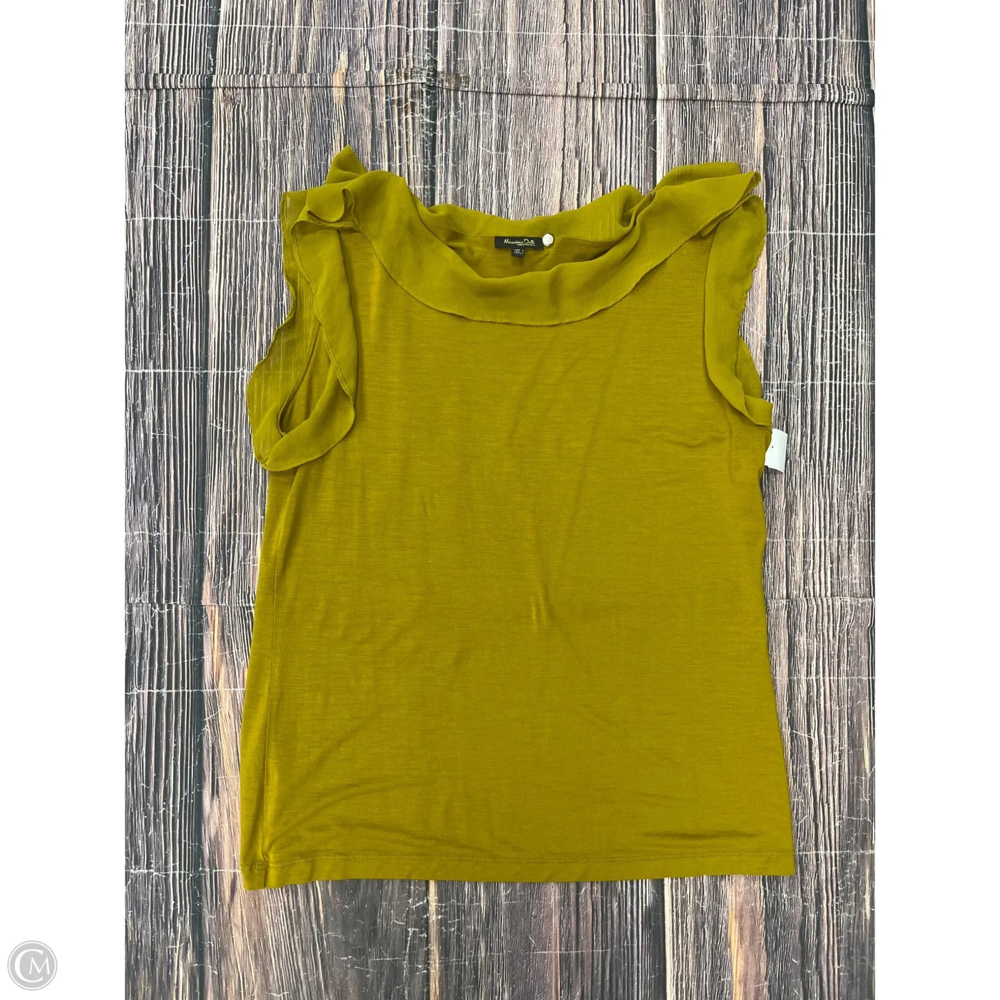Tank Top By Massimo Dutti In Yellow, Size: L