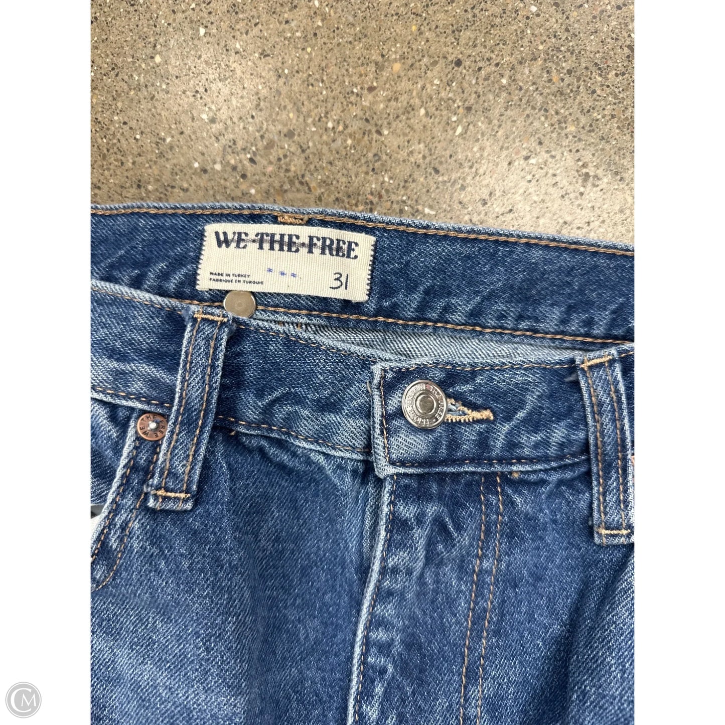 Jeans Boyfriend By We The Free In Blue Denim, Size: 12