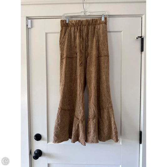 Pants Lounge By Zenana Outfitters In Brown, Size: M