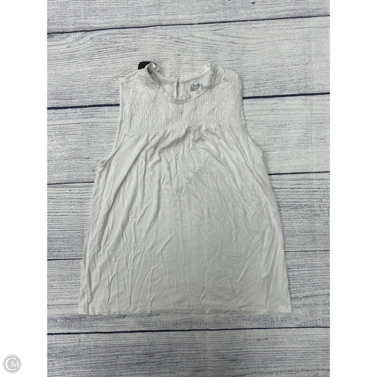Tank Top By Croft And Barrow In White, Size: S