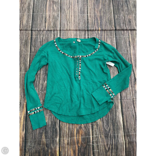 Top Long Sleeve By We The Free In Green, Size: S