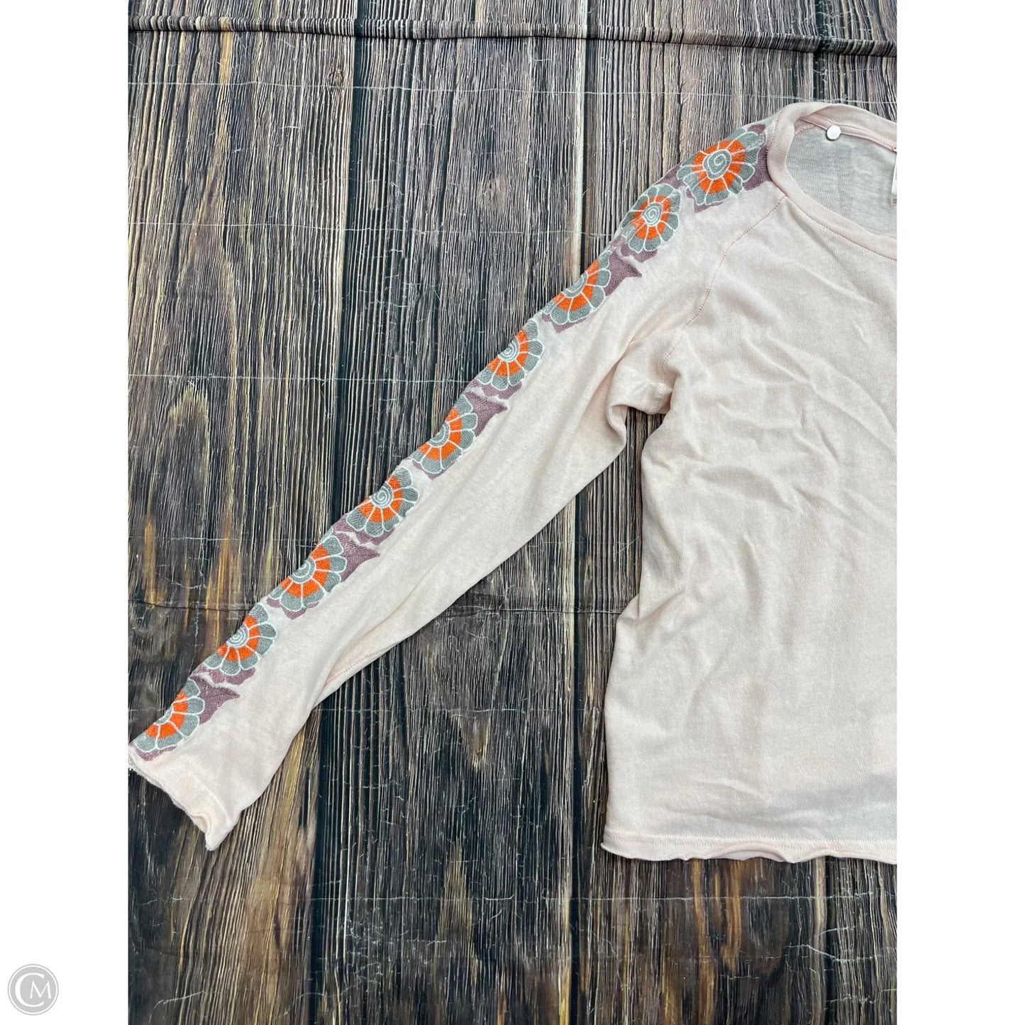 Top Long Sleeve By Free People In Pink, Size: Xs