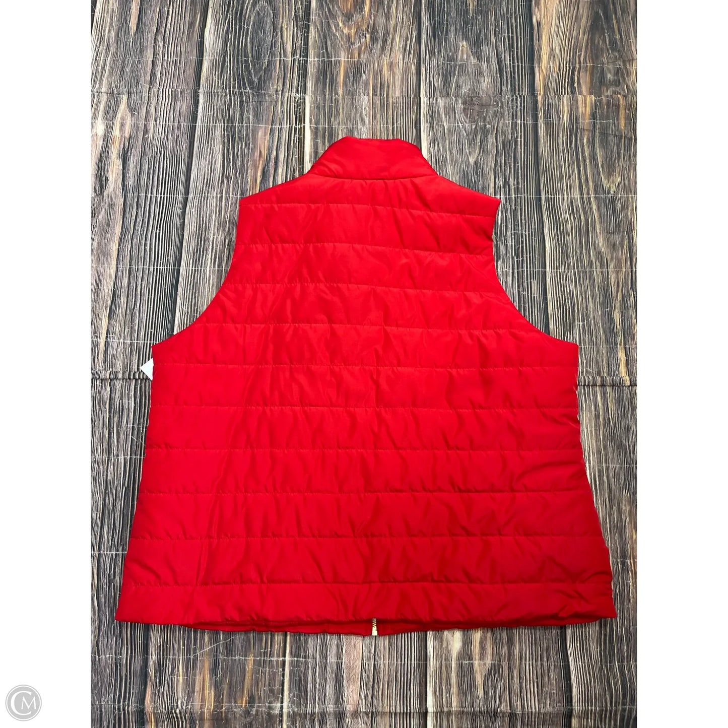 Vest Puffer & Quilted By Michael By Michael Kors In Red, Size: 2x