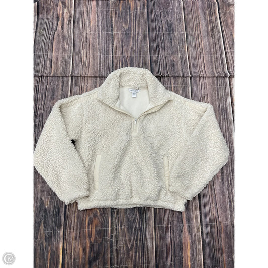 Sweatshirt Collar By Athleta In White, Size: S