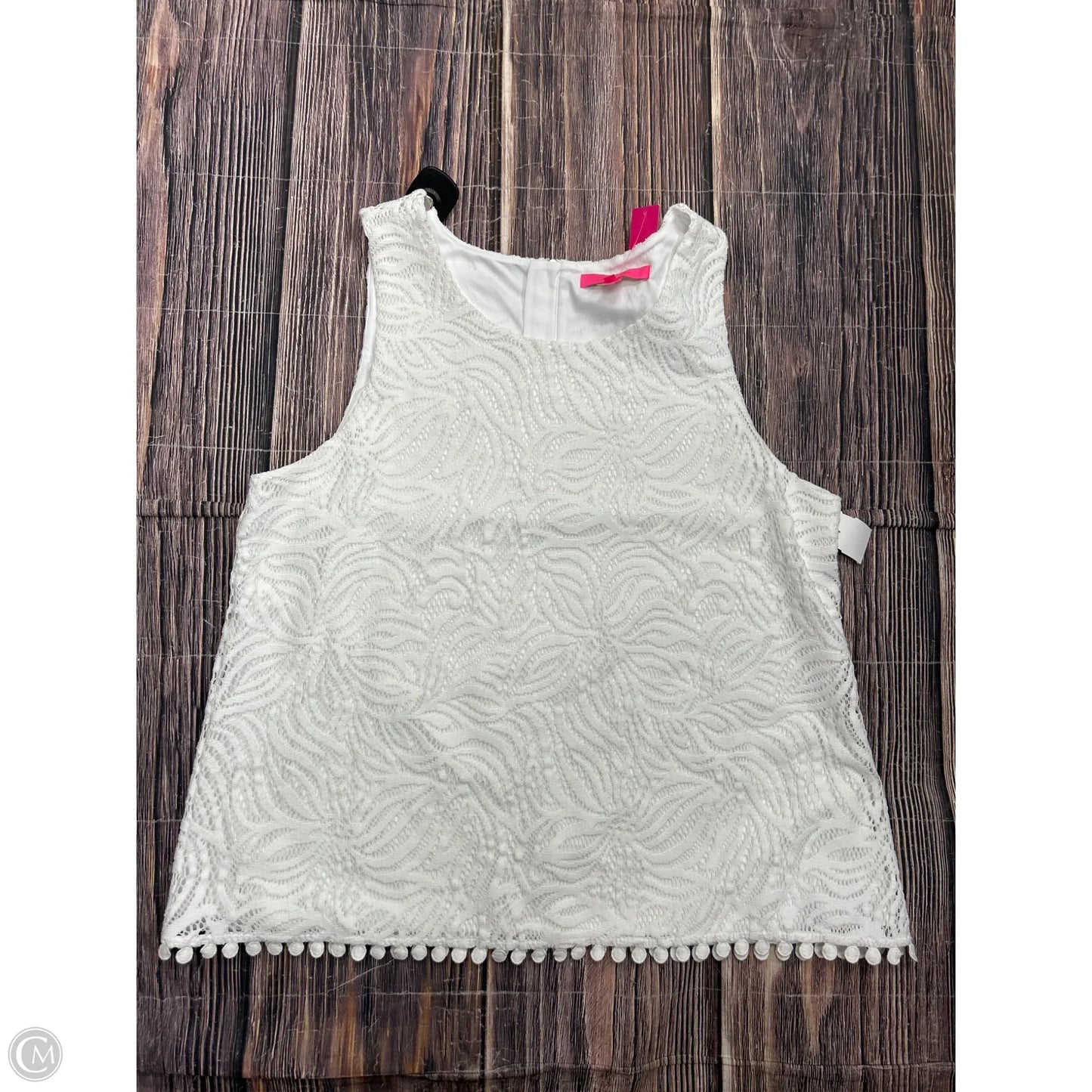 Tank Top Designer By Lilly Pulitzer In White, Size: Xl