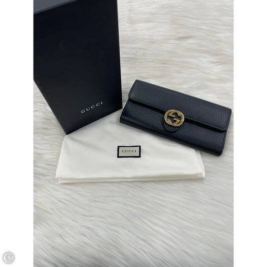 Wallet Luxury Designer By Gucci, Size: Large
