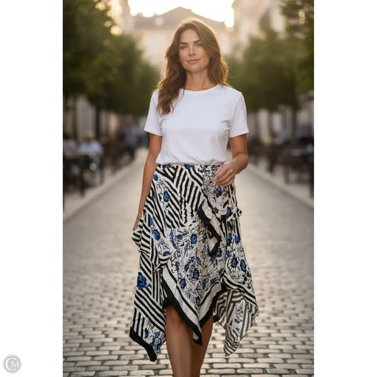 Skirt Midi By Maeve In White, Size: L