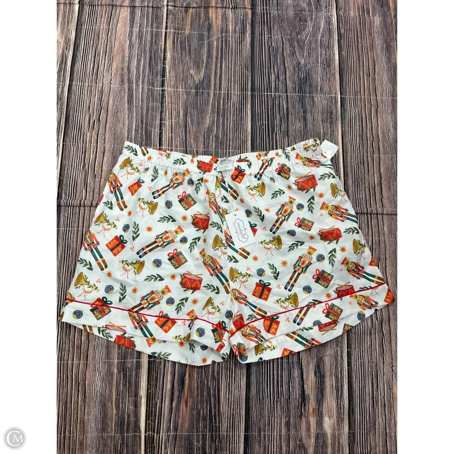 Shorts By Mudpie In White, Size: L