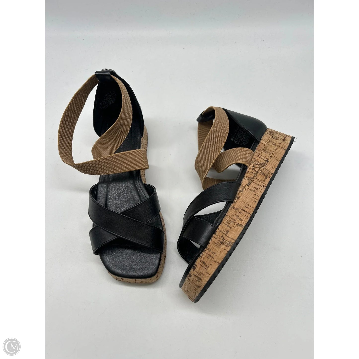 Sandals Heels Platform By Gloria Vanderbilt In Black, Size: 7