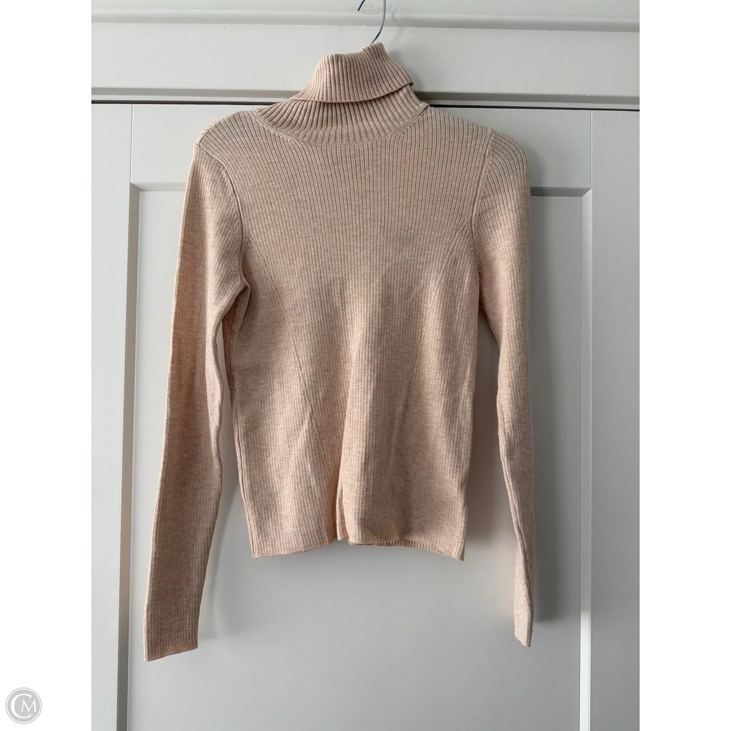 Top Long Sleeve By A New Day In Tan, Size: Xs