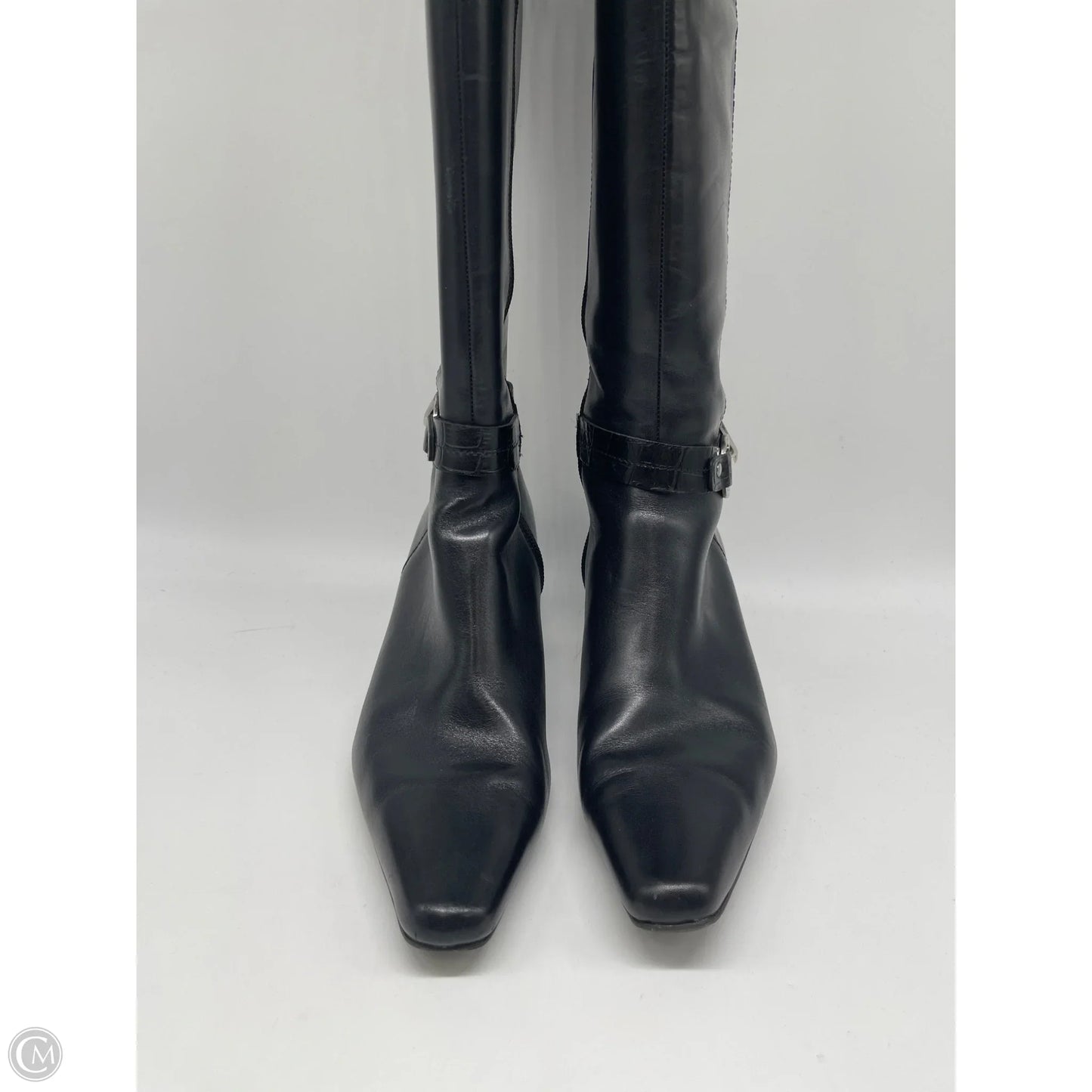 Boots Knee Heels By Anne Klein In Black, Size: 7.5