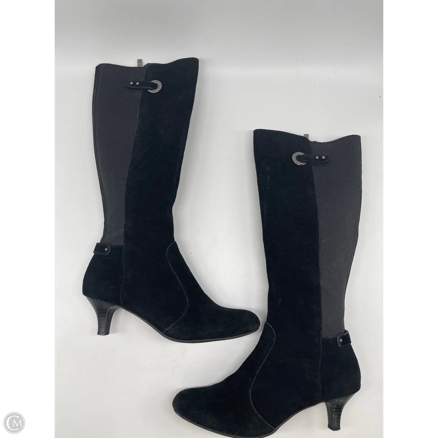 Boots Knee Heels By Anne Klein In Black, Size: 7.5