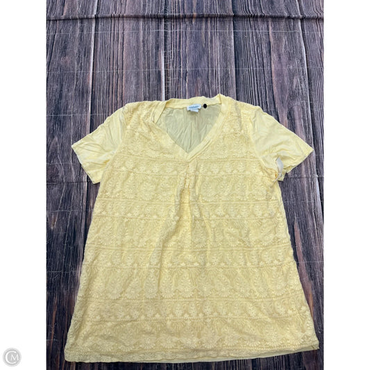 Top Short Sleeve By Sundance In Yellow, Size: S