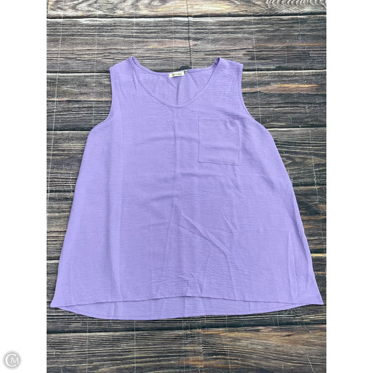 Tank Top By Cotton Bleu In Purple, Size: 3x