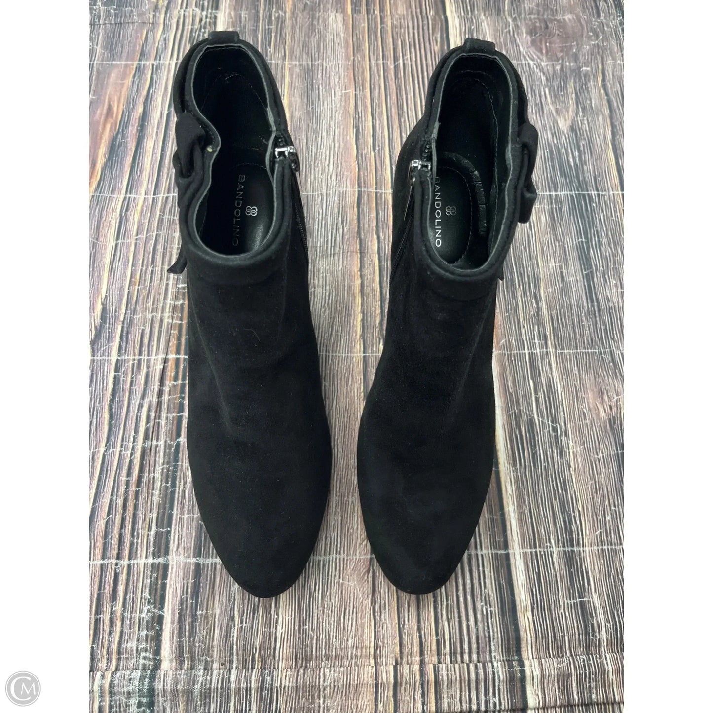 Boots Ankle Heels By Bandolino In Black, Size: 8