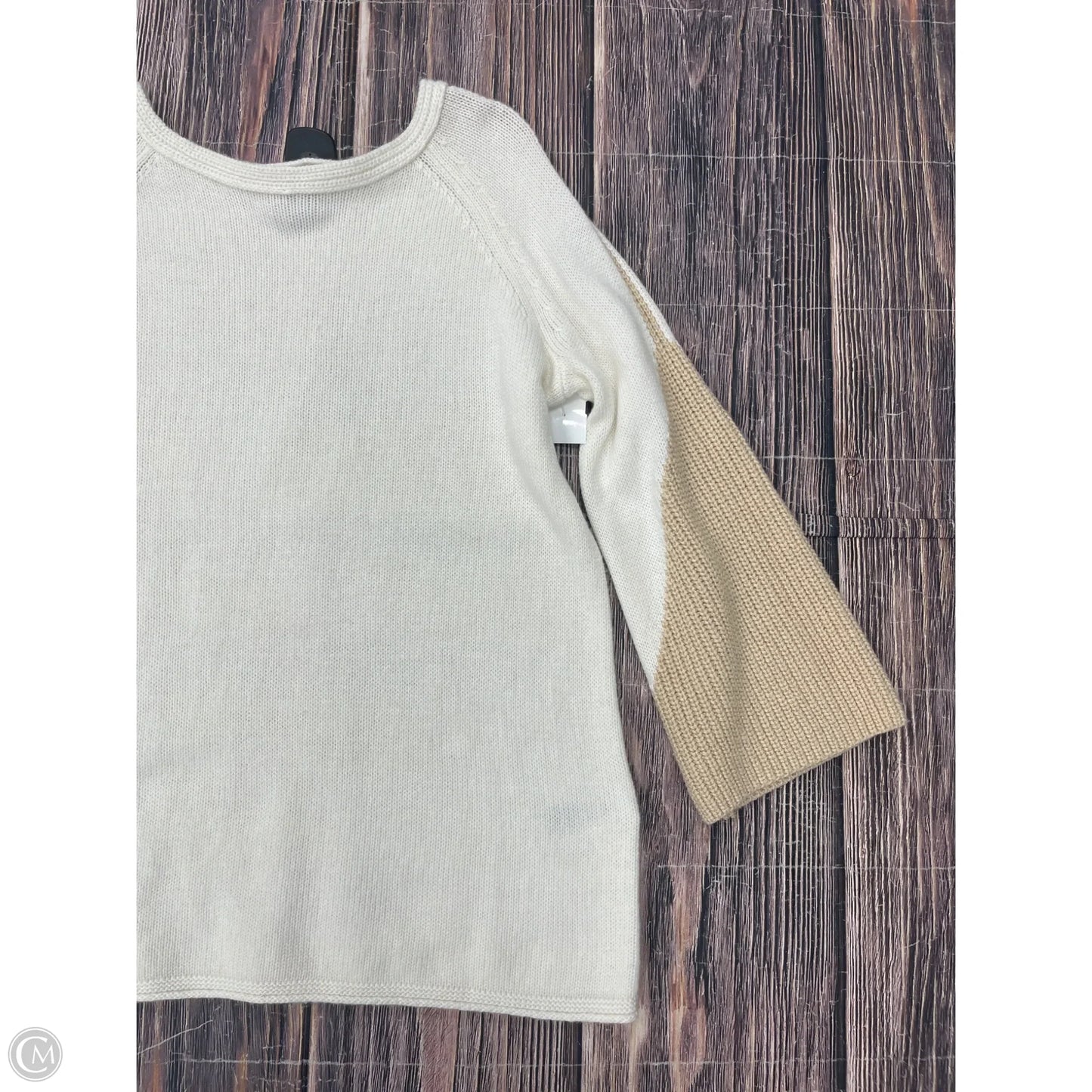 Sweater By Chicos In Cream, Size: L