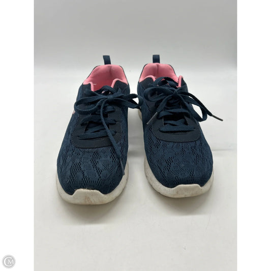 Shoes Athletic By Skechers In Blue, Size: 8