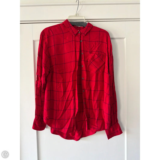 Top Long Sleeve By A New Day In Red, Size: L