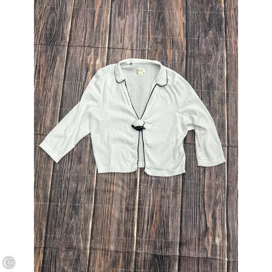 Top Long Sleeve By Maeve In White, Size: L