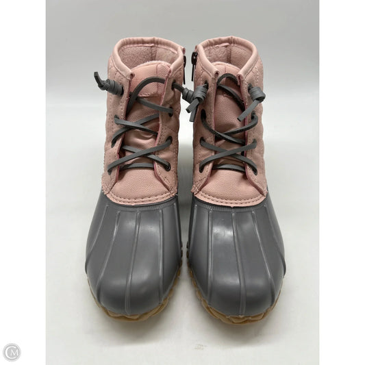 Boots Rain By Nautica In Grey & Pink, Size: 9