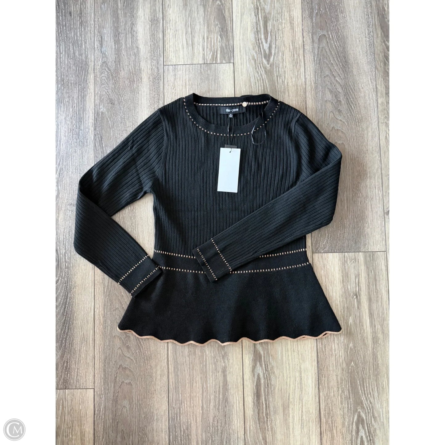 Sweater By Clothes Mentor In Black, Size: M