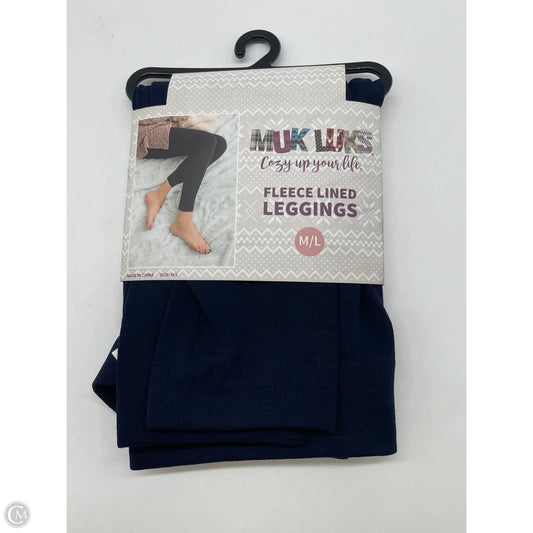 Pants Leggings By Muk Luks In Blue, Size: M