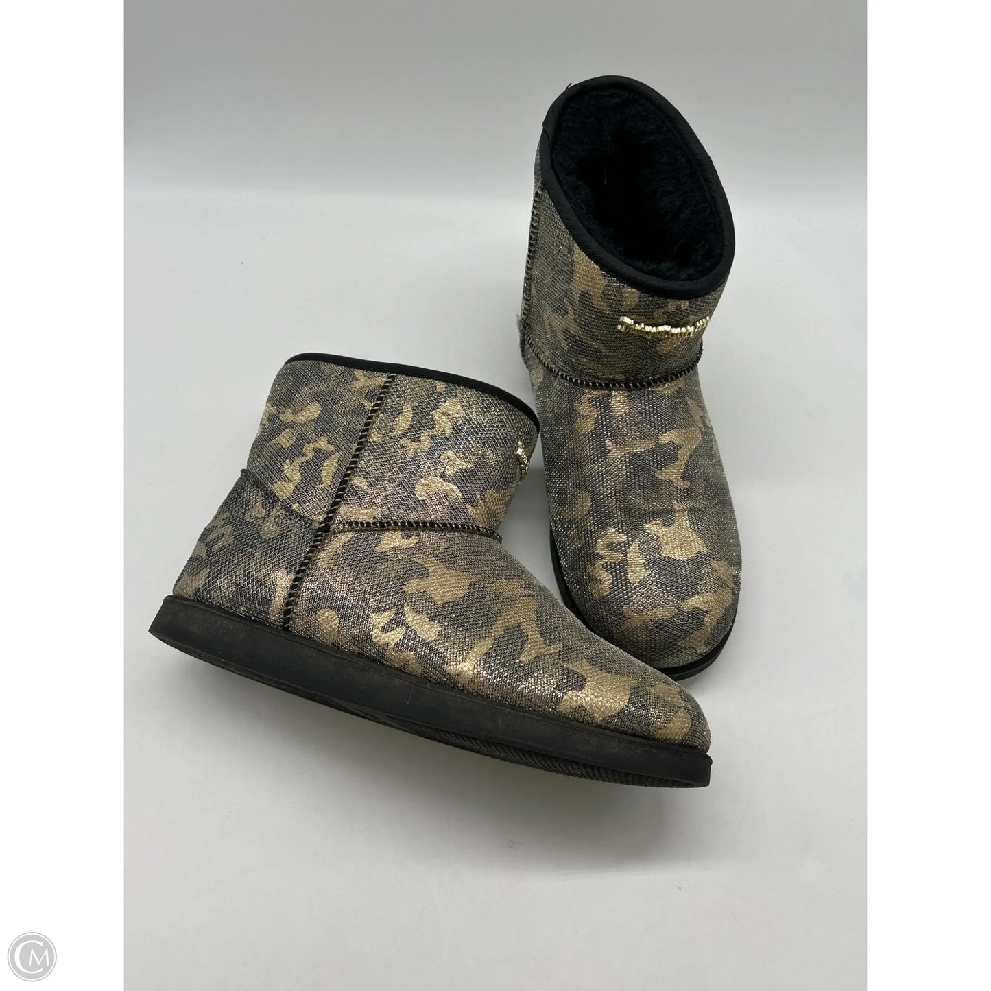 Boots Ankle Flats By Juicy Couture In Gold, Size: 7