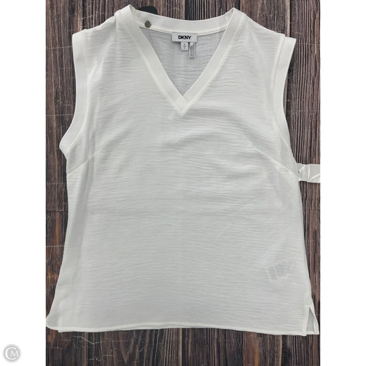 Tank Top By Dkny In White, Size: S