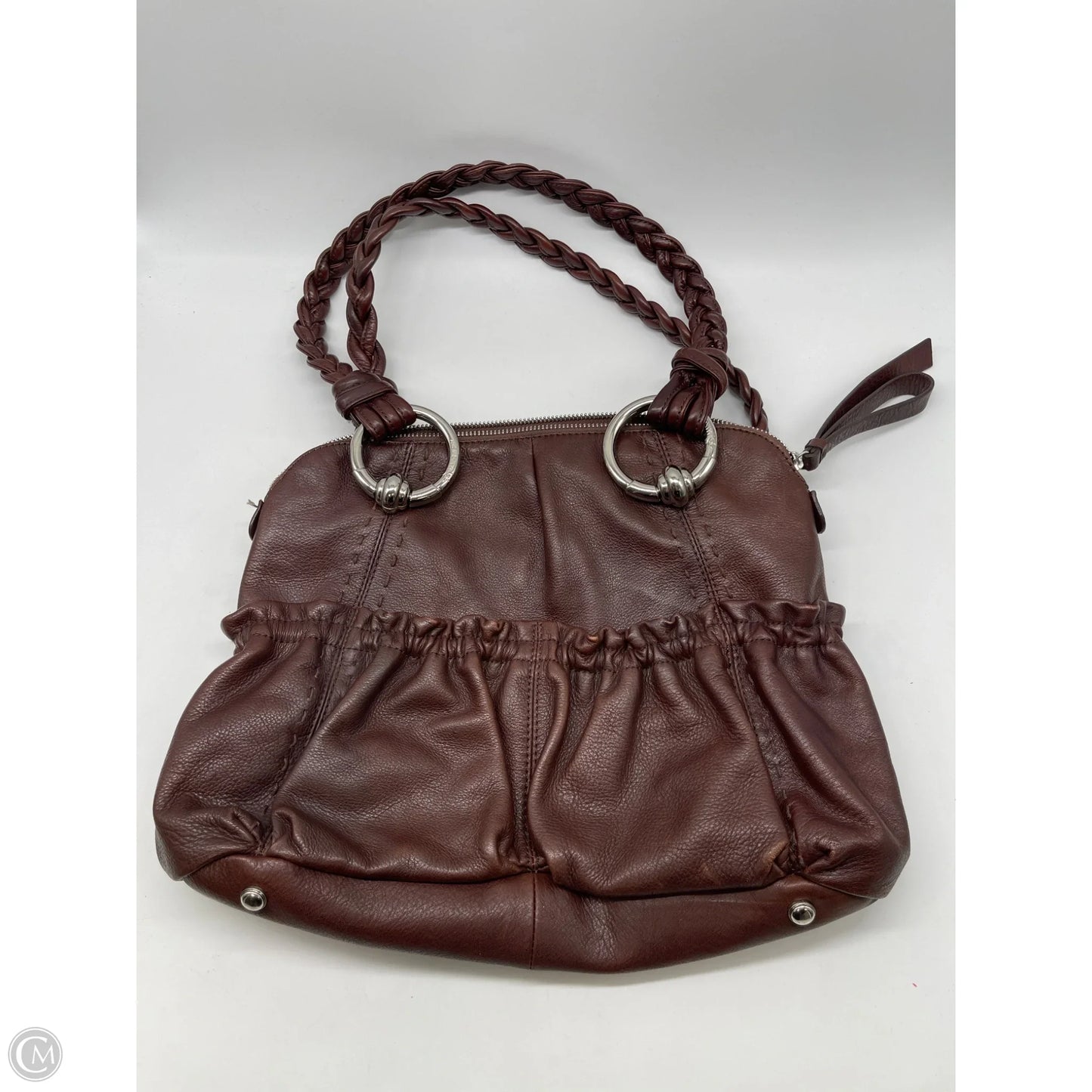 Handbag Leather By B. Makowsky, Size: Medium