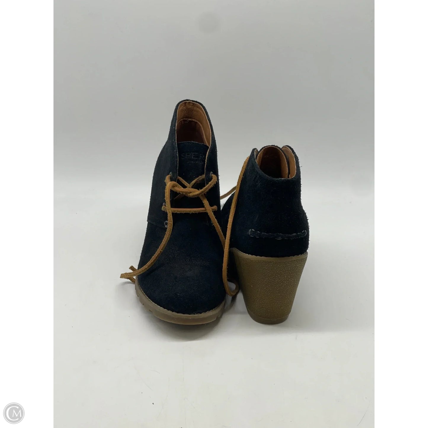 Boots Ankle Heels By Sperry In Black, Size: 7.5