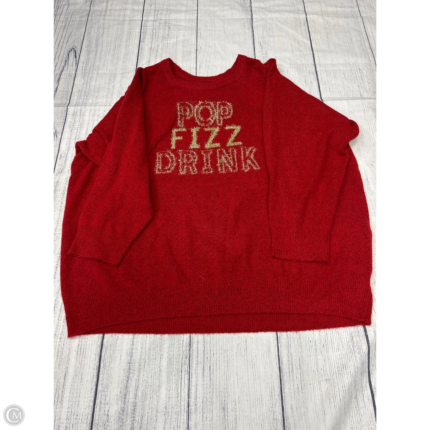 Sweater By Torrid In Red, Size: 6