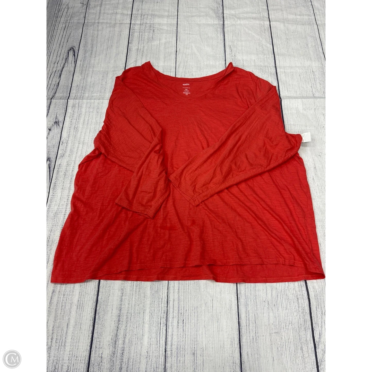 Top Long Sleeve Basic By Sonoma In Pink, Size: 5