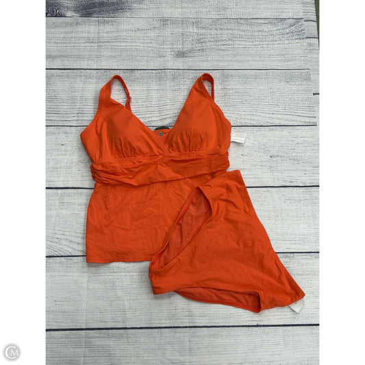 Swimsuit 2pc By Lands End In Orange, Size: L