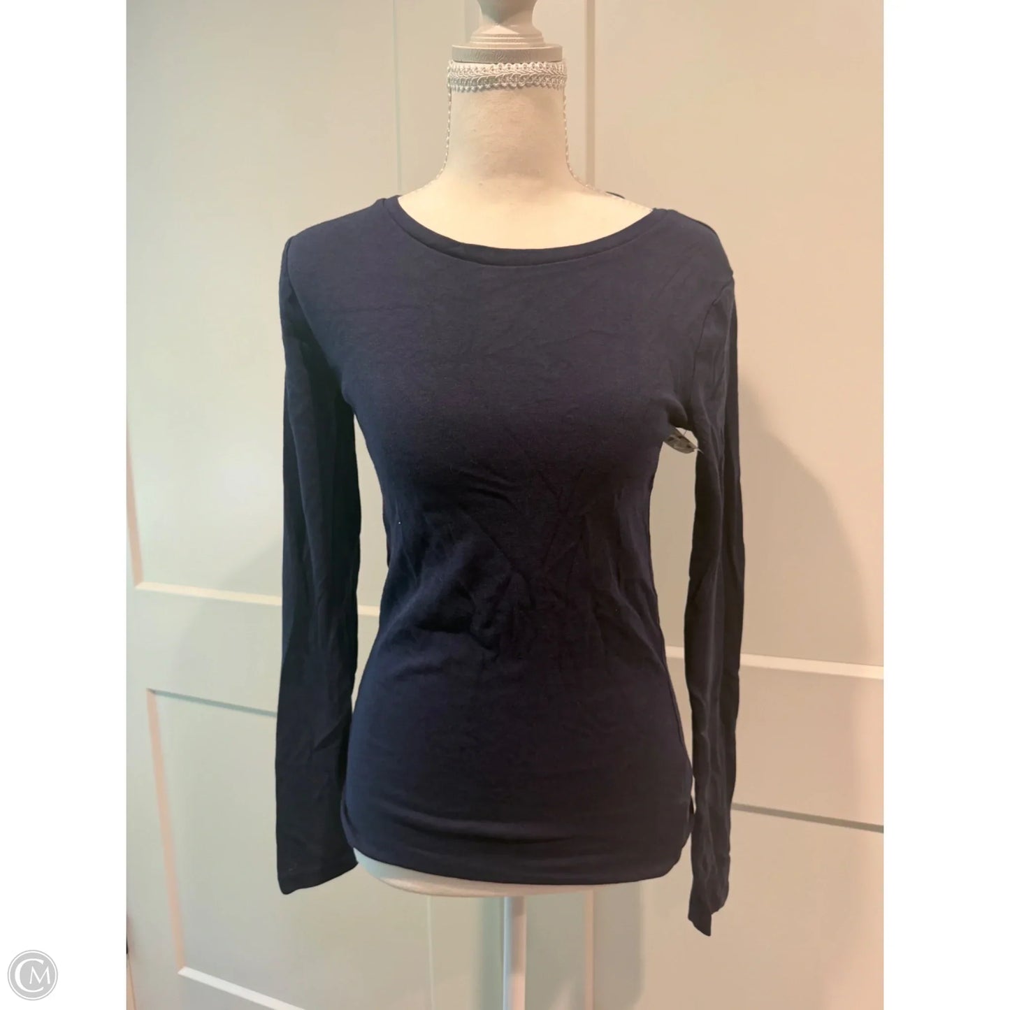 Top Long Sleeve Basic By Gap In Blue, Size: Xs