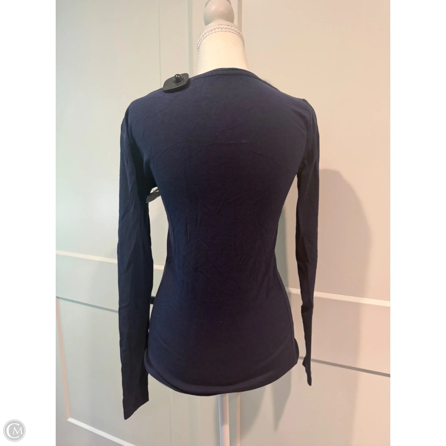 Top Long Sleeve Basic By Gap In Blue, Size: Xs