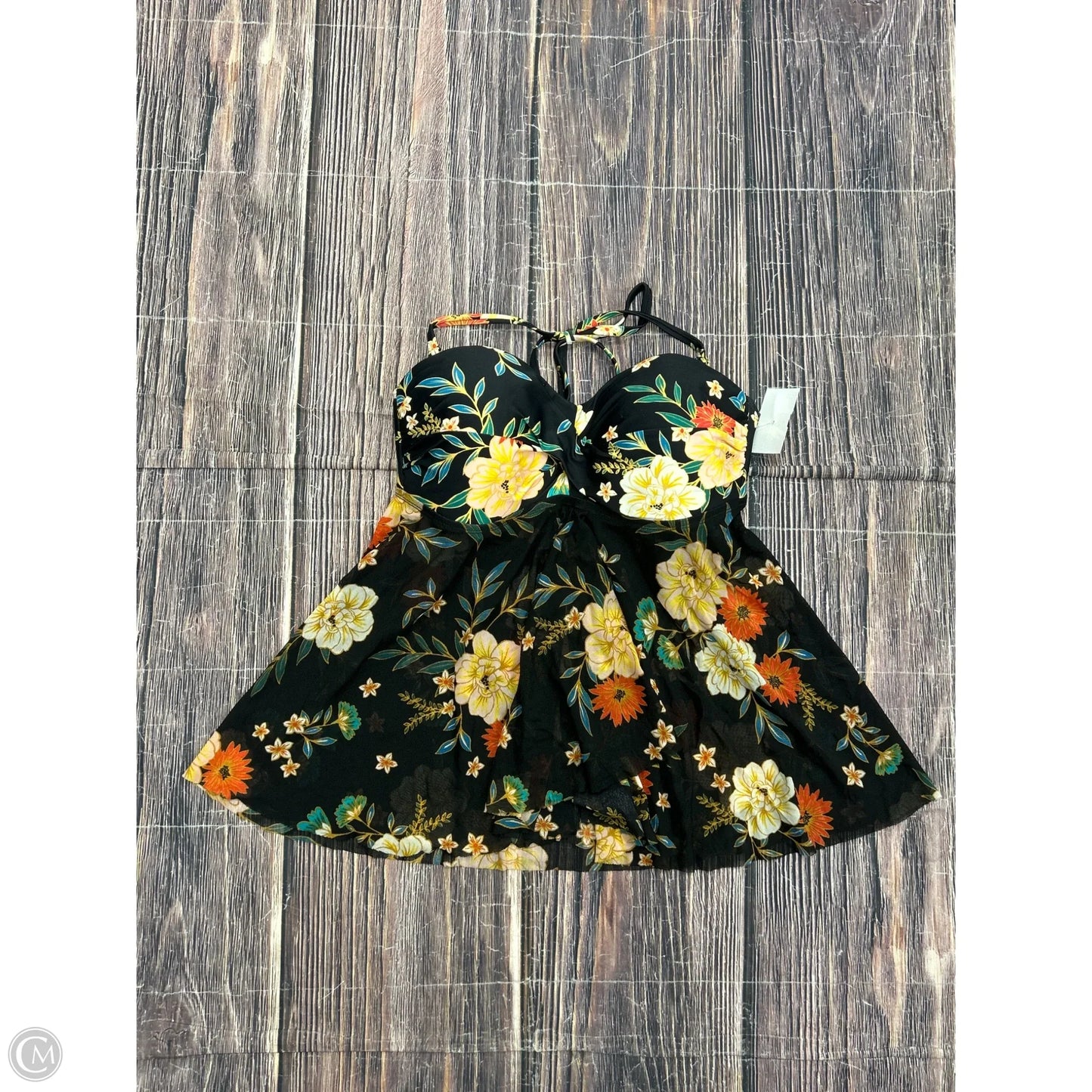 Swimsuit Top By Kona Sol In Black, Size: S