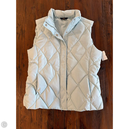 Vest Puffer & Quilted By Brooks Brothers In Blue, Size: 10