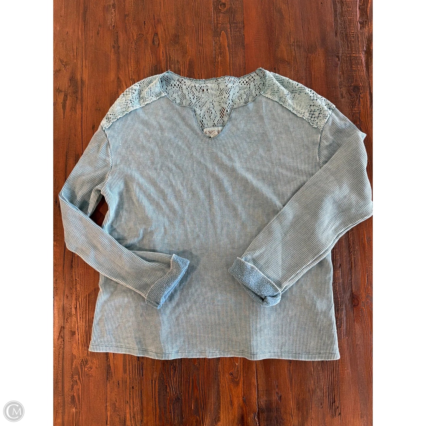 Top Long Sleeve By Knox Rose In Blue, Size: S