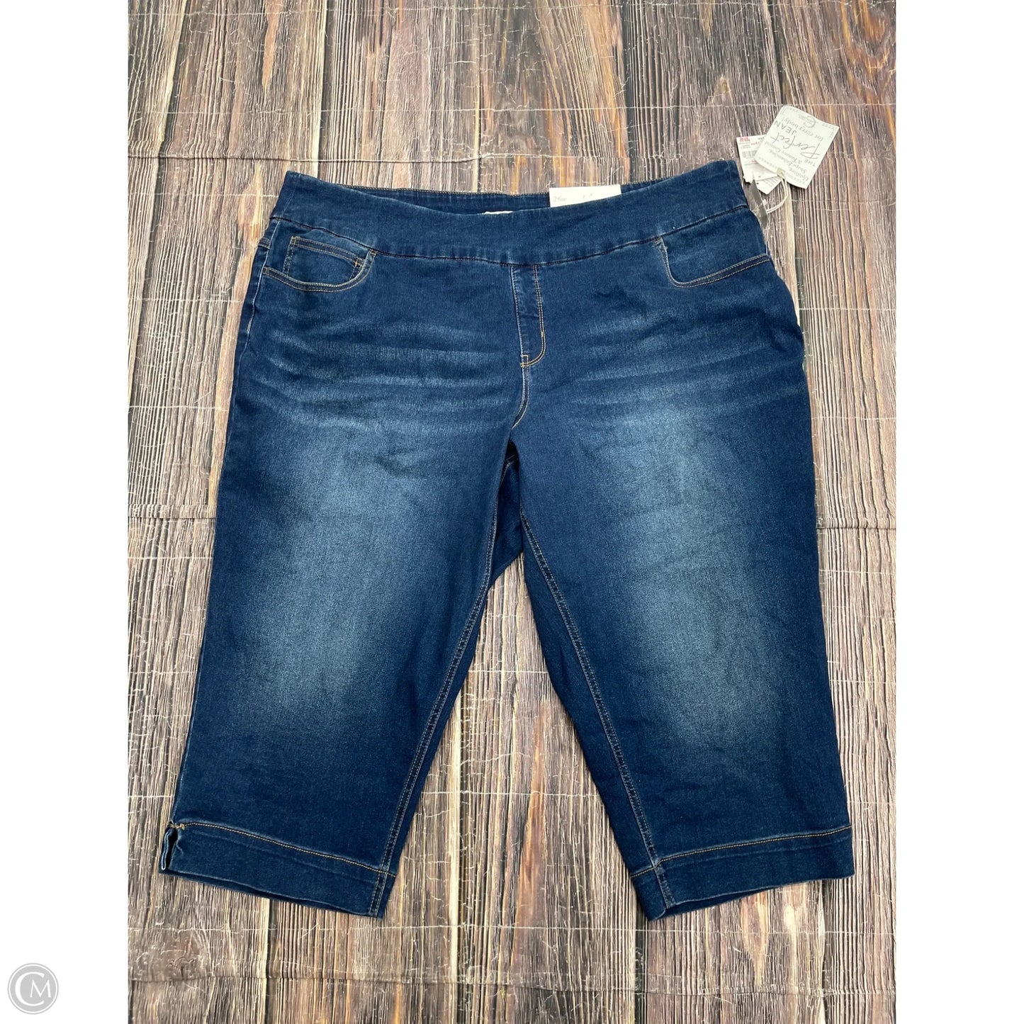Jeans Cropped By Cato In Blue Denim, Size: 26