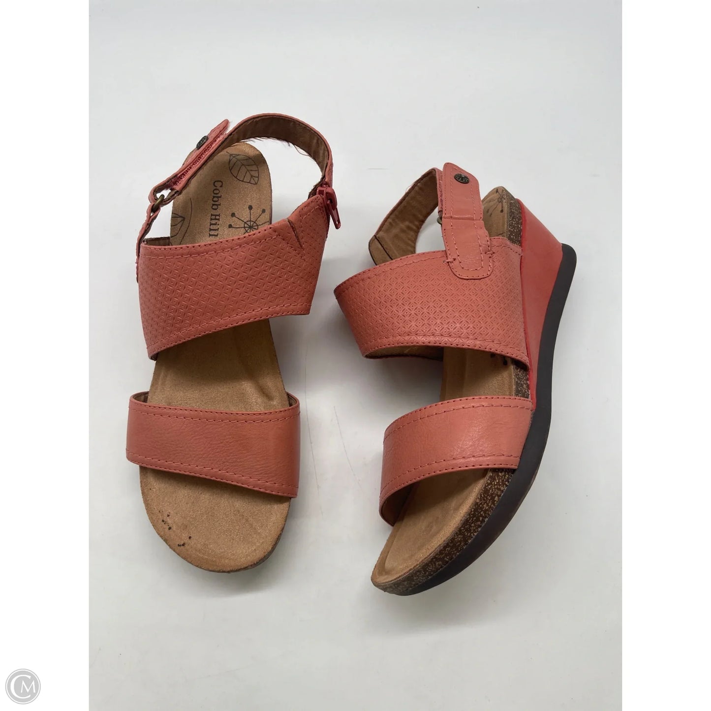 Sandals Heels Wedge By Cobb Hill In Pink, Size: 9.5