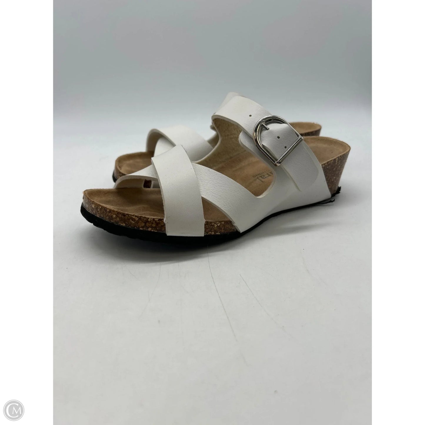 Sandals Flats By Natural Reflections In White, Size: 8