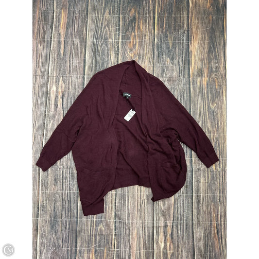 Cardigan By Express In Purple, Size: L