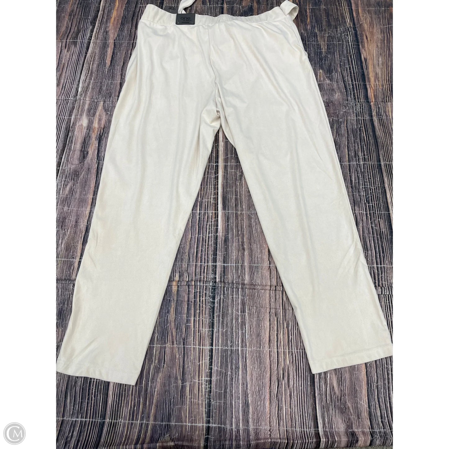 Pants Dress By Clothes Mentor In Cream, Size: Xl